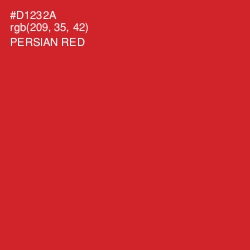 #D1232A - Persian Red Color Image
